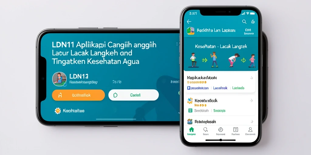 Tampilan antarmuka LDN11 yang sederhana dan fungsional untuk pelacakan langkah.