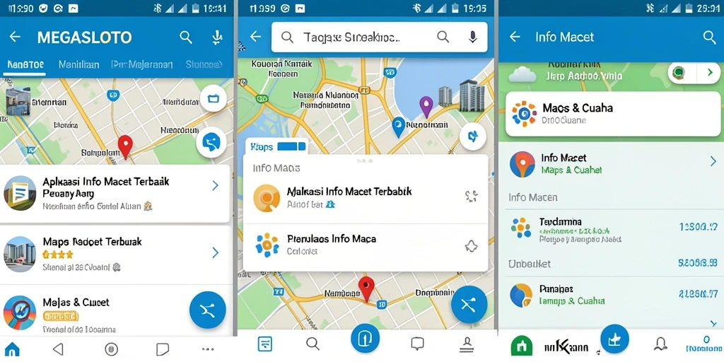 Antarmuka MEGASLOTO menampilkan kondisi lalu lintas dan cuaca secara real-time.