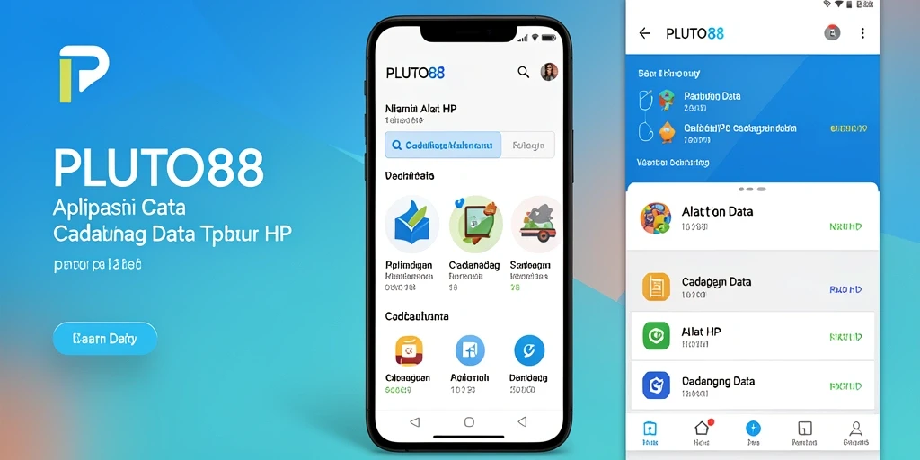 Antarmuka intuitif PLUTO88 yang memudahkan pengguna dalam cadangan data.
