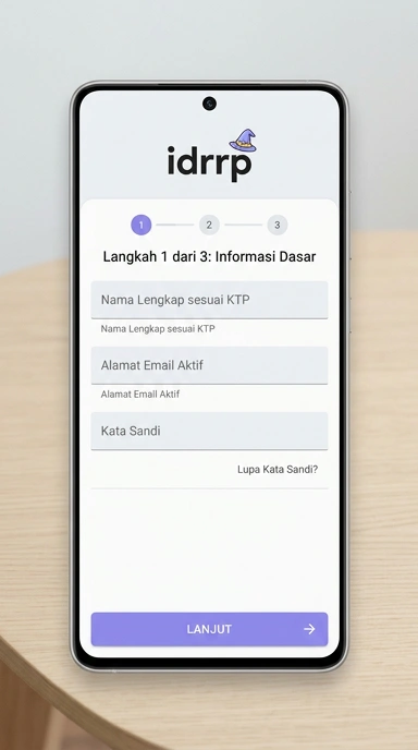 Cara Mudah Membuat Akun Baru di idrrp