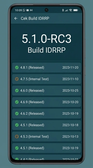 Riwayat Versi idrrp untuk Pengguna Android